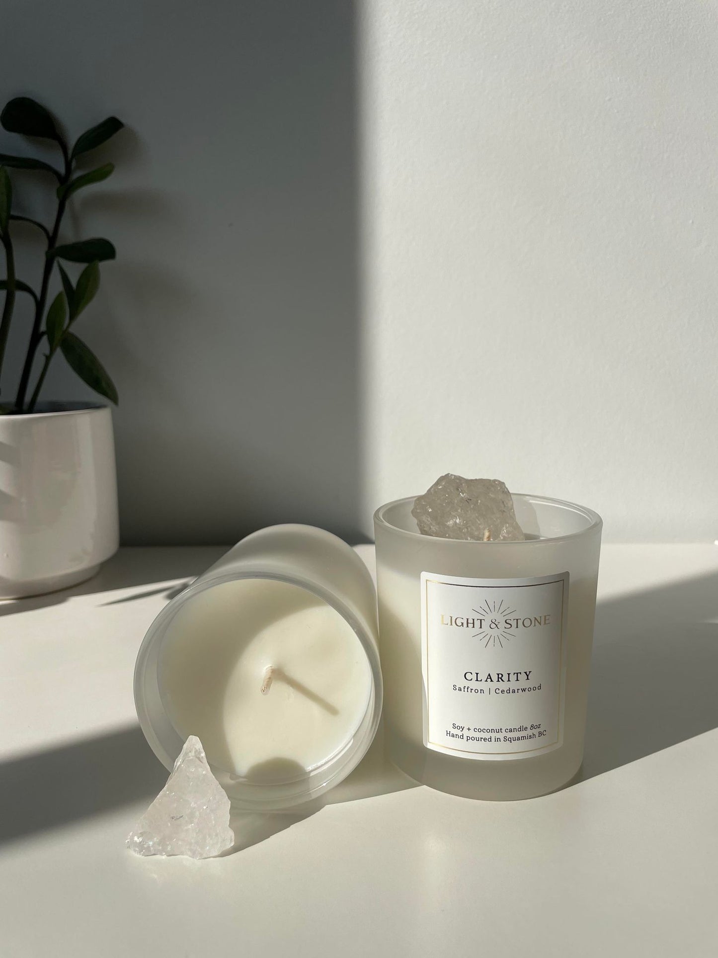 CLARITY - Saffron and Cedarwood + Clear Quartz