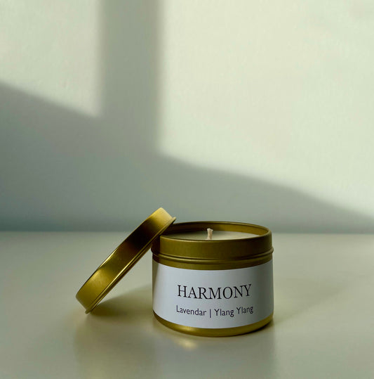 soy wax tin candle small travel scented natural