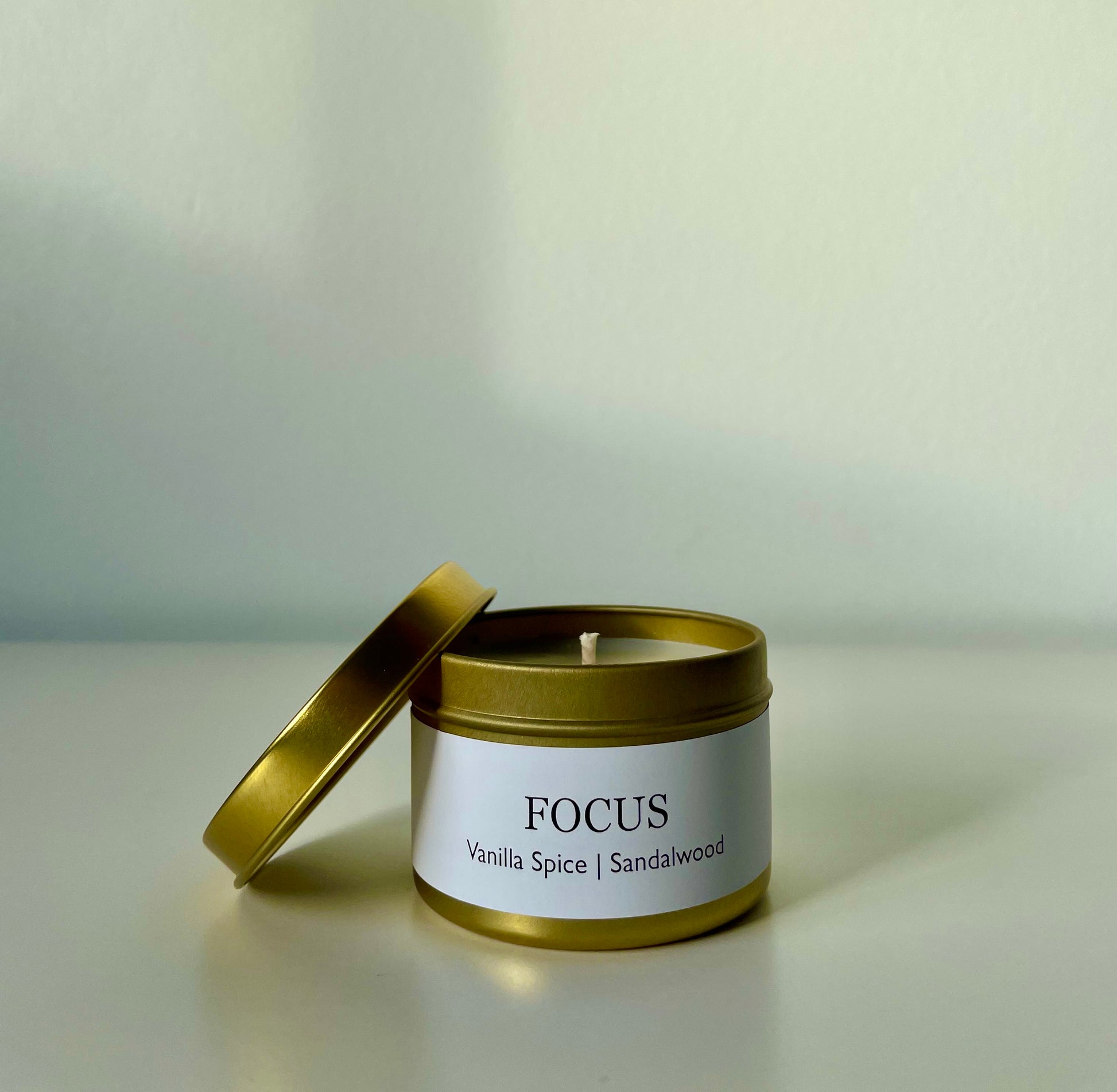 soy wax tin candle small travel scented natural