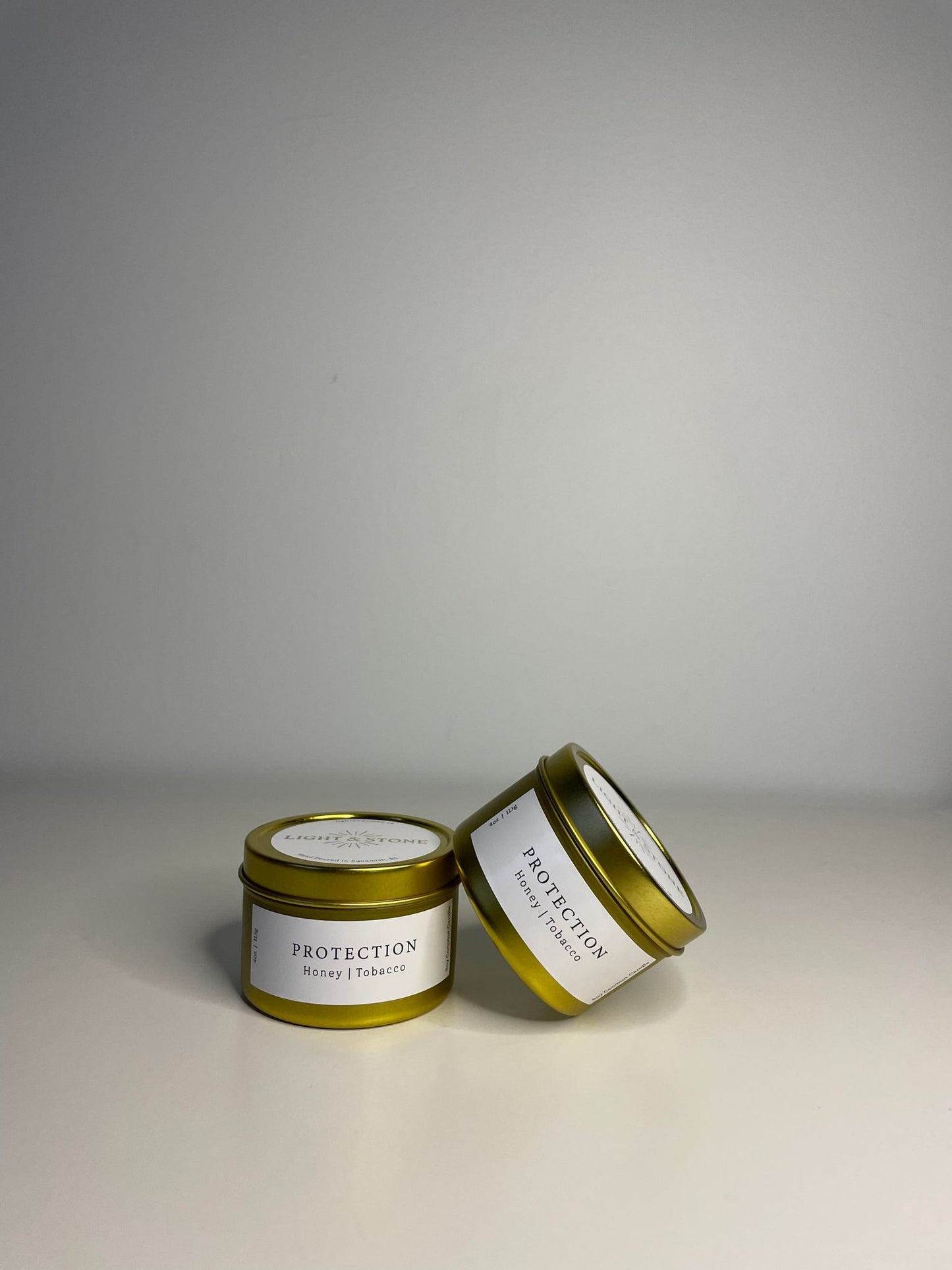 Protection - Honey and Tobacco Tin Candle