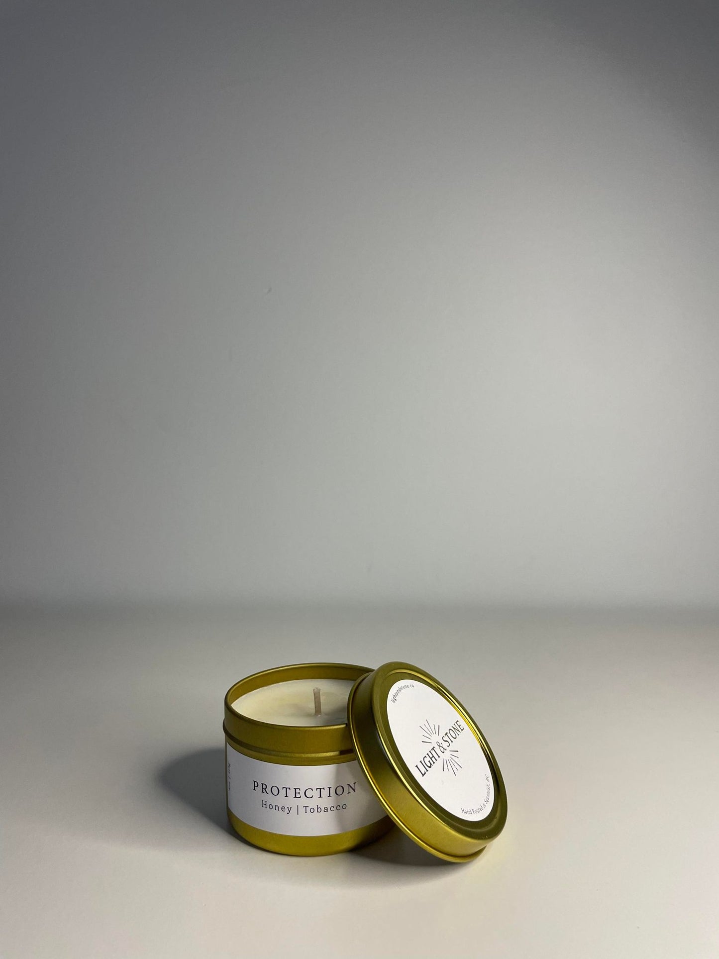 Protection - Honey and Tobacco Tin Candle